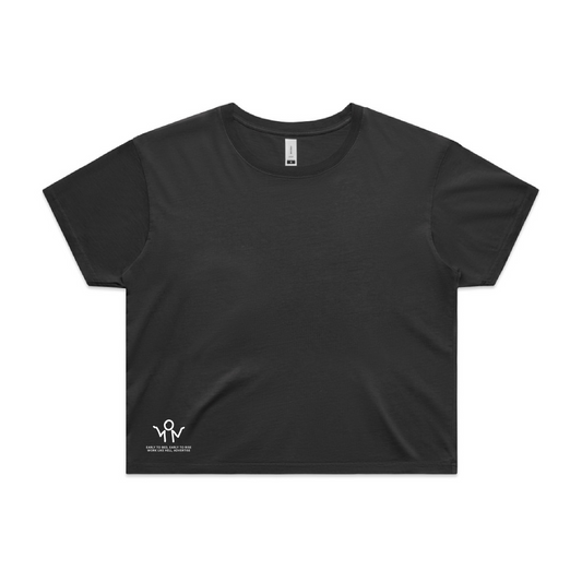 Womens Faded Crop Tee