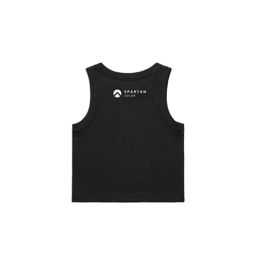 Womens Organic Rib Crop Tank